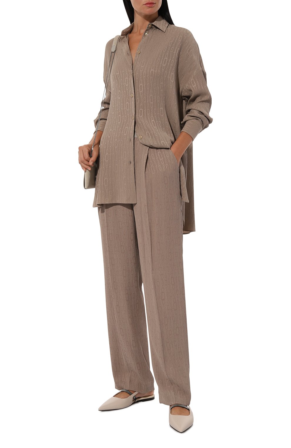 Шелковые брюки AGNONA, арт. T70608E/S5029E, фото 2