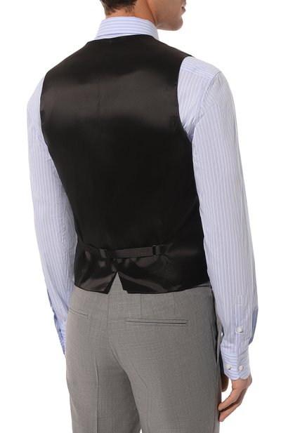 Костюм-тройка HUGO серого цвета по цене 72500 руб., арт. 50513445, фото 5 Костюм-тройка HUGO, арт. 50513445, фото 5