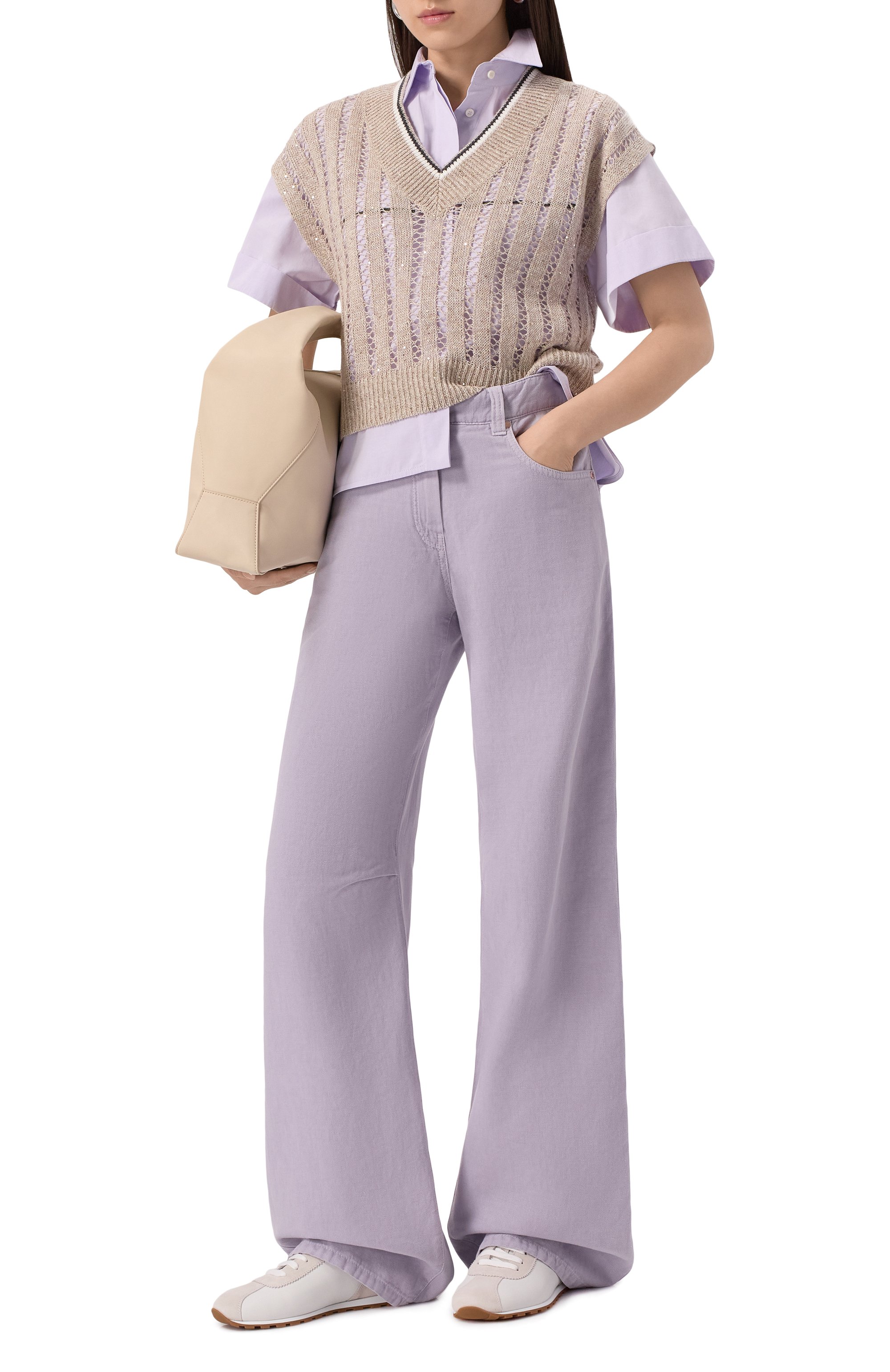 Кожаные кроссовки BRUNELLO CUCINELLI, арт. MZSFG2926, фото 2