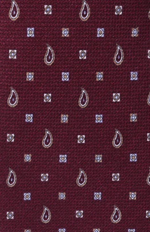 Шелковый галстук Brioni 061D00/0D421 Бордовый  061D00/0D421 Фото 4