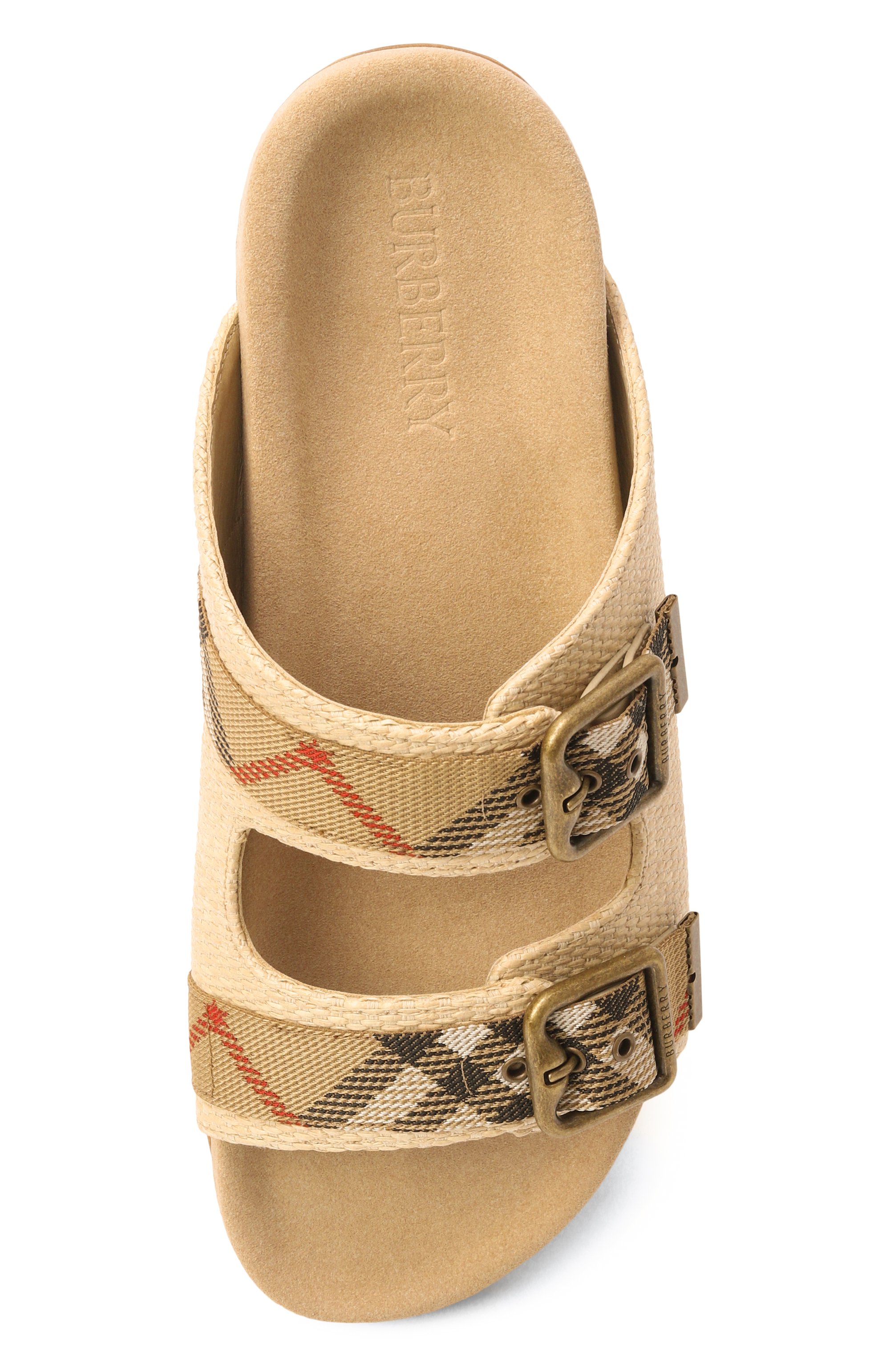 Текстильные шлепанцы urchin BURBERRY бежевого цвета по цене 77900 руб., арт. 8123074, фото 6 Текстильные шлепанцы urchin BURBERRY, арт. 8123074, фото 6