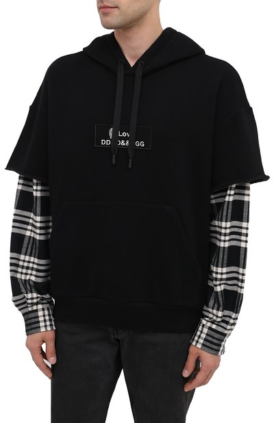 Хлопковое худи DOLCE & GABBANA, арт. G9TE7Z/FU77G, фото 3