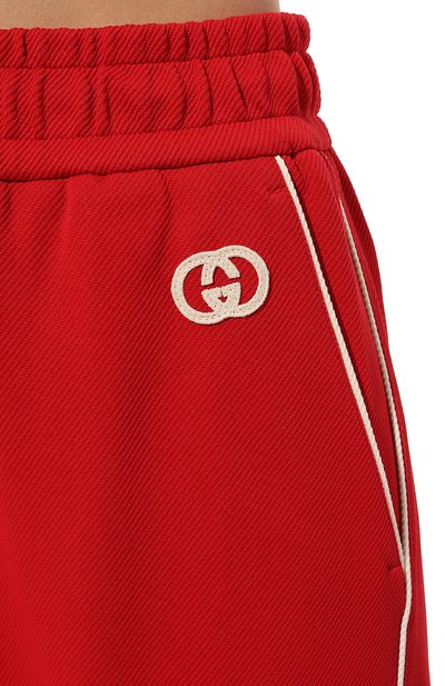 Брюки GUCCI красного цвета по цене 128160 руб., арт. 655177 XJDEL, фото 5 Брюки GUCCI, арт. 655177 XJDEL, фото 5
