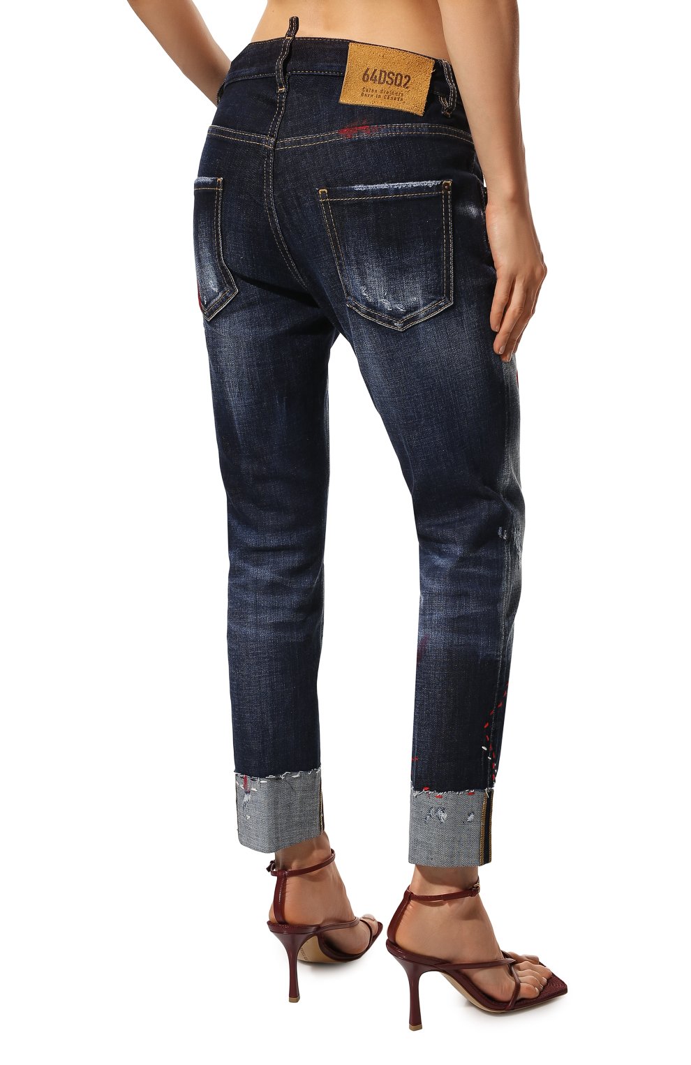 Джинсы DSQUARED2 синего цвета по цене 55900 руб., арт. S75LB0670/S30664, фото 4 Джинсы DSQUARED2, арт. S75LB0670/S30664, фото 4
