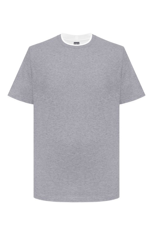 Хлопковая футболка Fedeli TU000200/JERSEY MELANGE Серый TU000200/JERSEY MELANGE