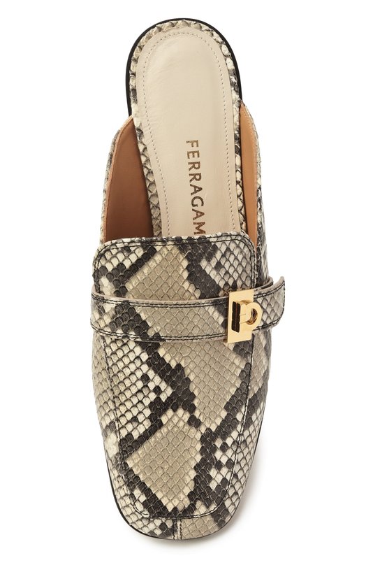 Кожаные сабо Hug Ferragamo 01K524/784 Бежевый  01K524/784 Фото 6