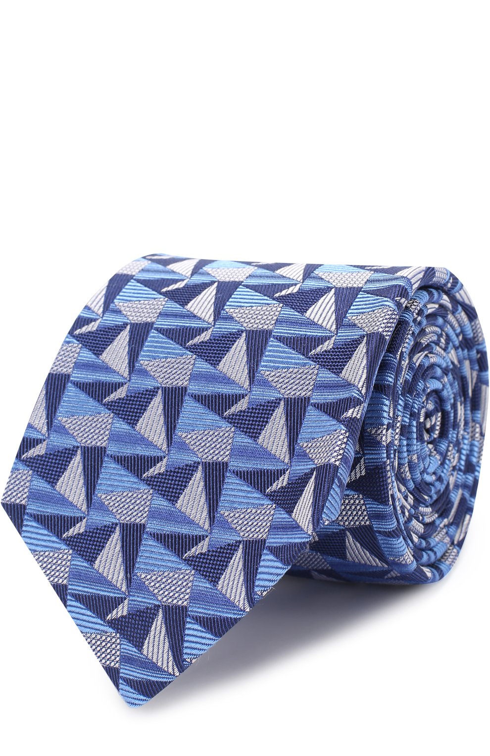 Шелковый галстук с узором TURNBULL & ASSER, арт. TIE002-BB230, фото 1