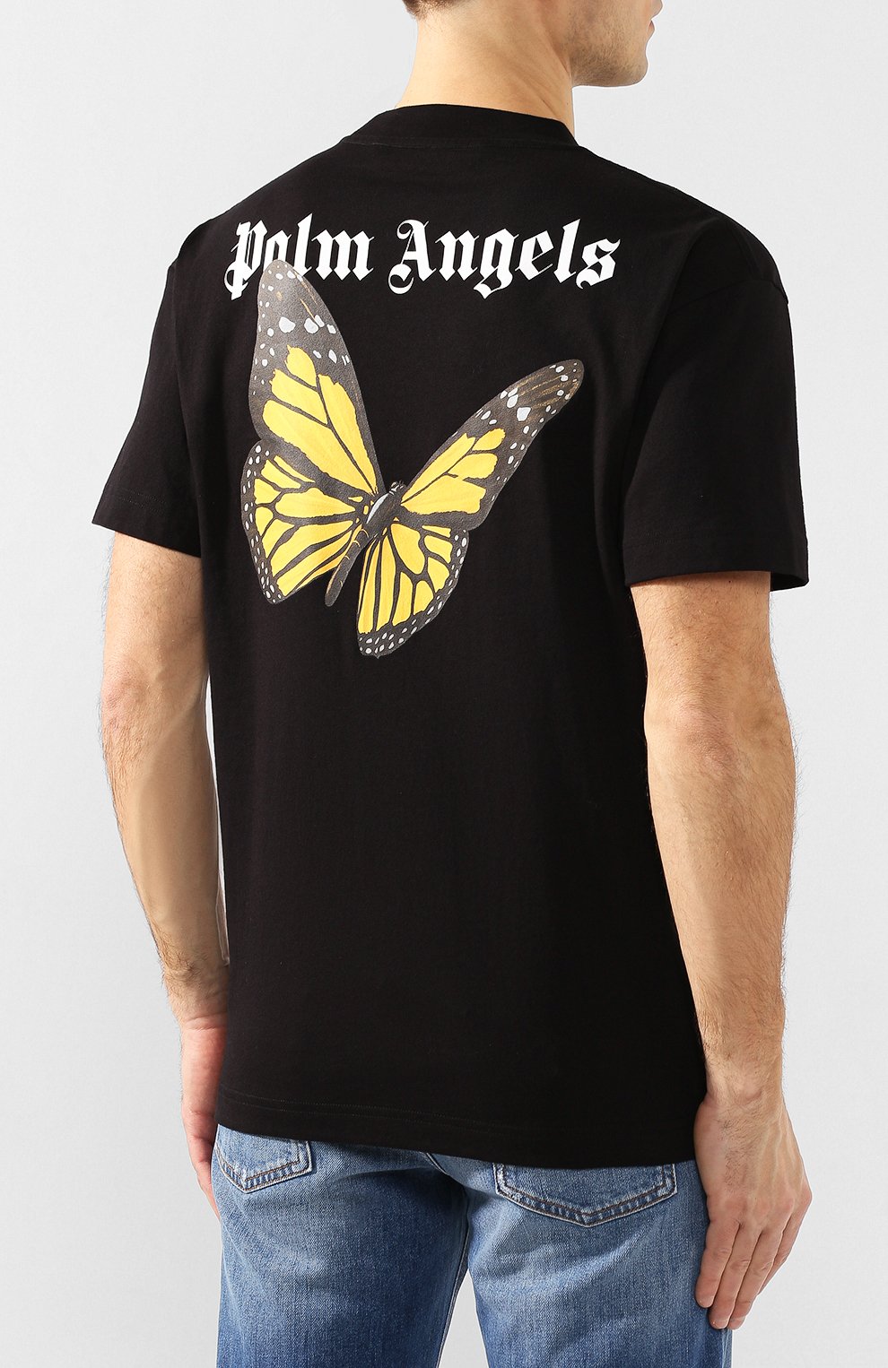 Хлопковая футболка PALM ANGELS, арт. PMAA001S204130491088, фото 4