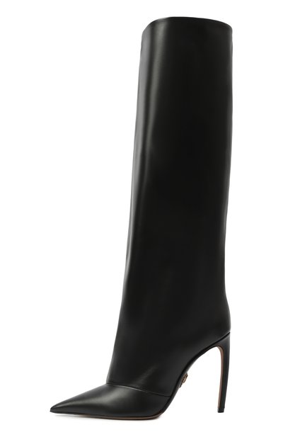 Кожаные сапоги devotion 105 DOLCE & GABBANA черного цвета по цене 195500 руб., арт. CU1223/A0831, фото 4 Кожаные сапоги devotion 105 DOLCE & GABBANA, арт. CU1223/A0831, фото 4