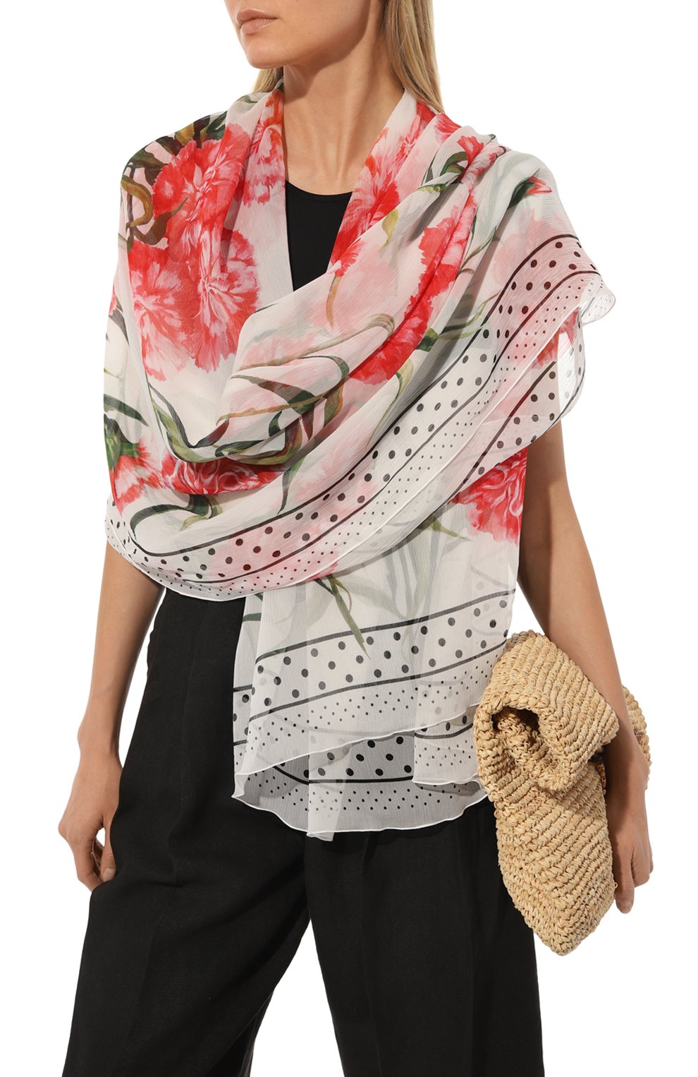 Шелковый шарф DOLCE & GABBANA, арт. FS182A/GDAWZ, фото 3