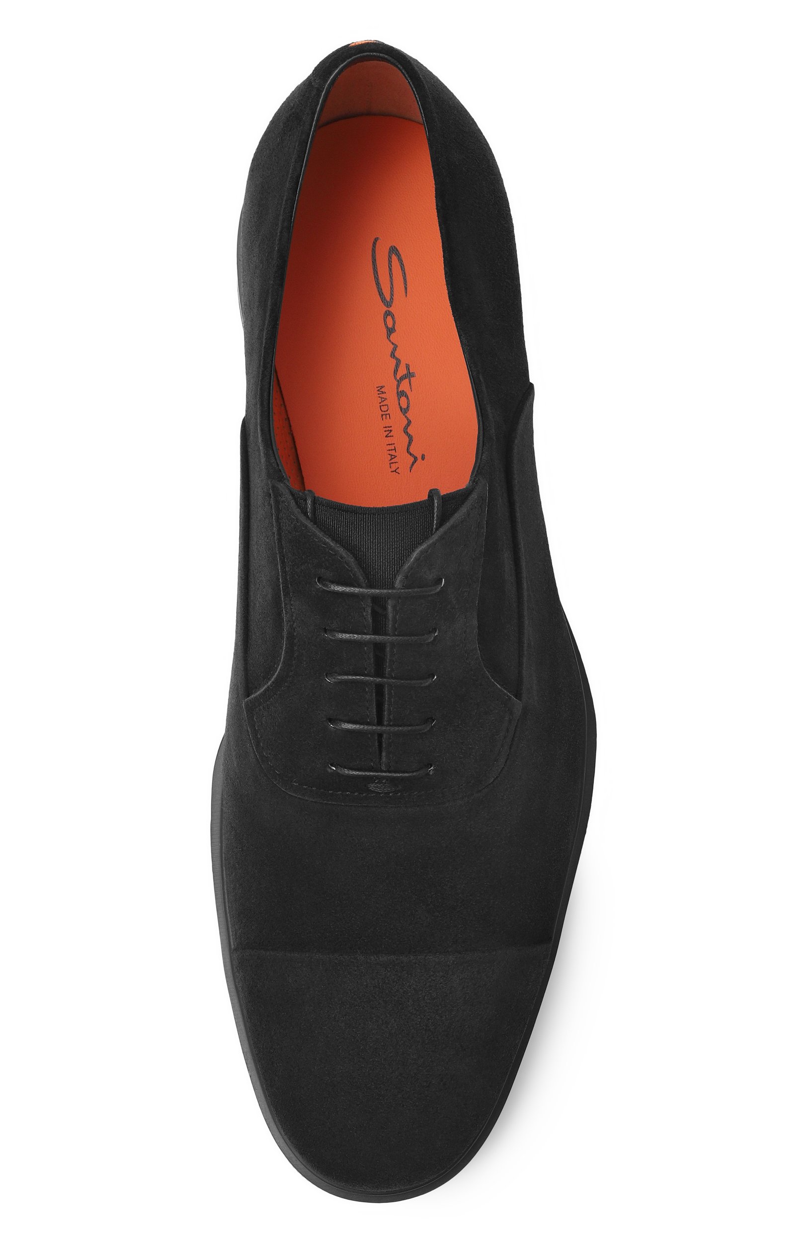 Замшевые оксфорды easy SANTONI черного цвета по цене 93150 руб., арт. MGEG18957NEAXGEX, фото 5 Замшевые оксфорды easy SANTONI, арт. MGEG18957NEAXGEX, фото 5