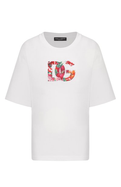 Женска�я хлопковая футболка DOLCE & GABBANA, арт. F8V57T/GDC7S