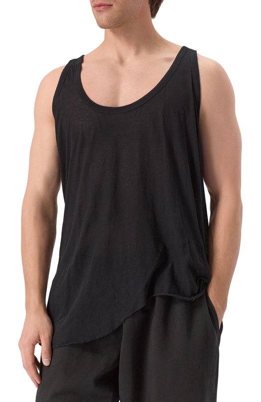 Хлопковая майка Rick Owens RR01E5101/UC Чёрный  RR01E5101/UC Фото 3