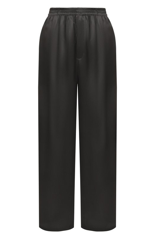 Шелковые брюки Saint Laurent 857172/Y7G27 Чёрный 857172/Y7G27
