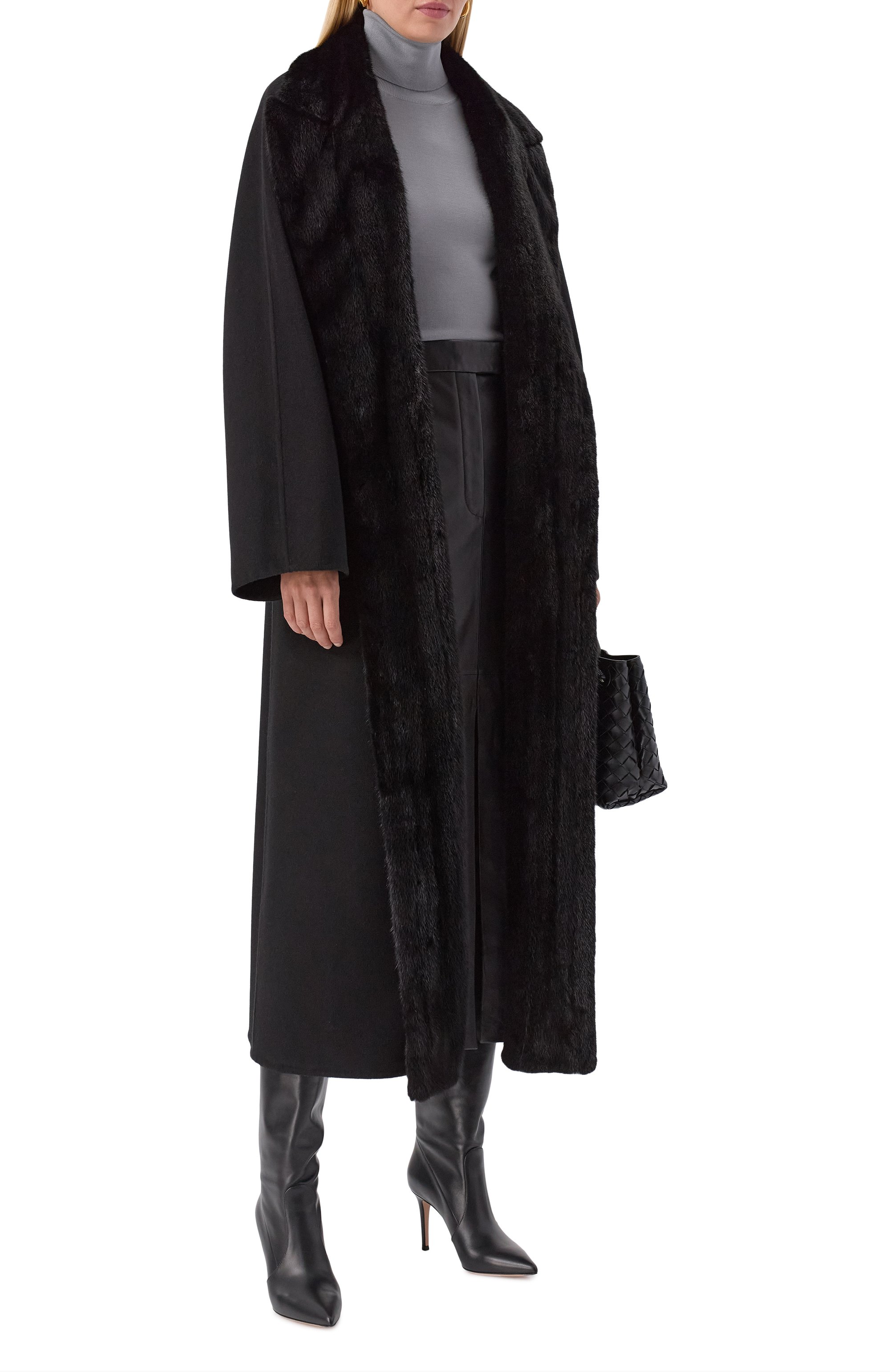 Пальто из шерсти и кашемира с отделкой из норки MVST, арт. FTBPL-Y326V/LP1432, фото 2