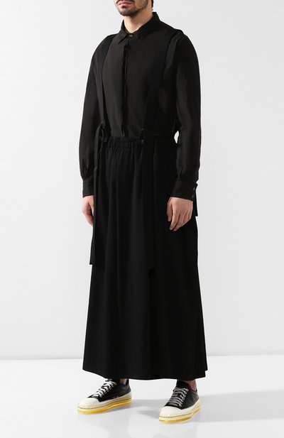 Шерстяные брюки YOHJI YAMAMOTO, арт. HH-P32-100, фото 3