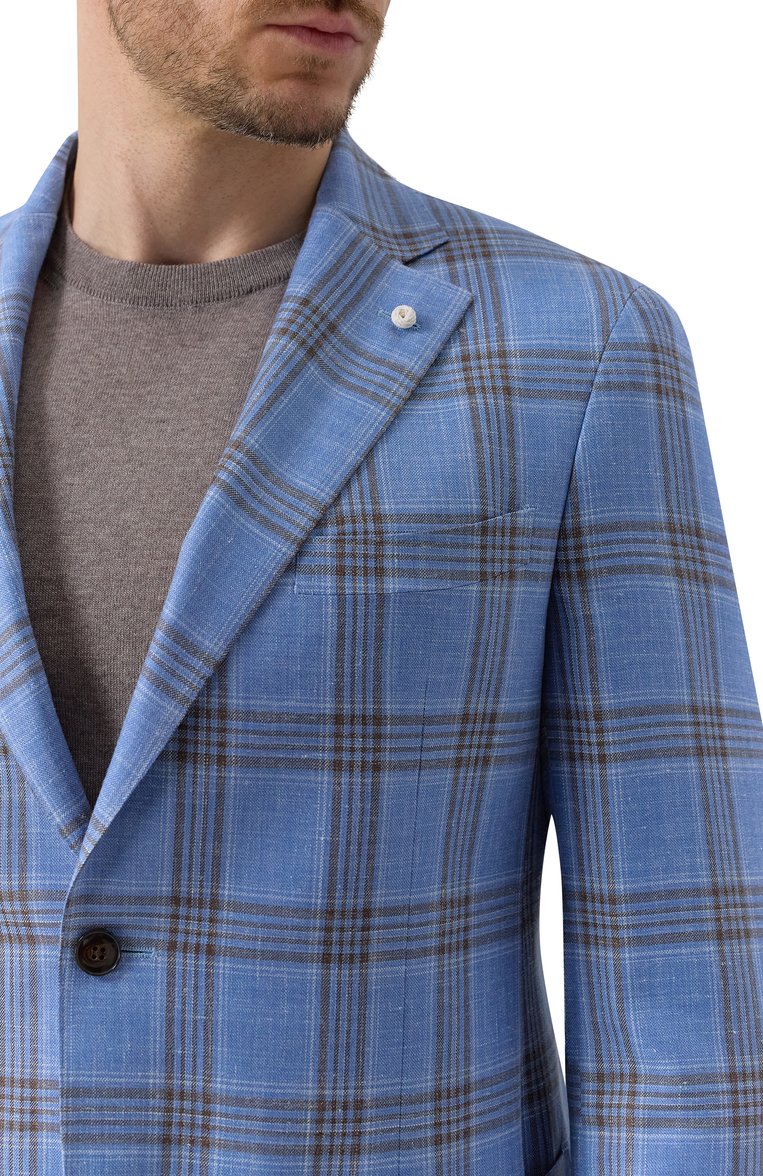 Пиджак из шерсти и шелка LUIGI BIANCHI, арт. 2564/52003, фото 7