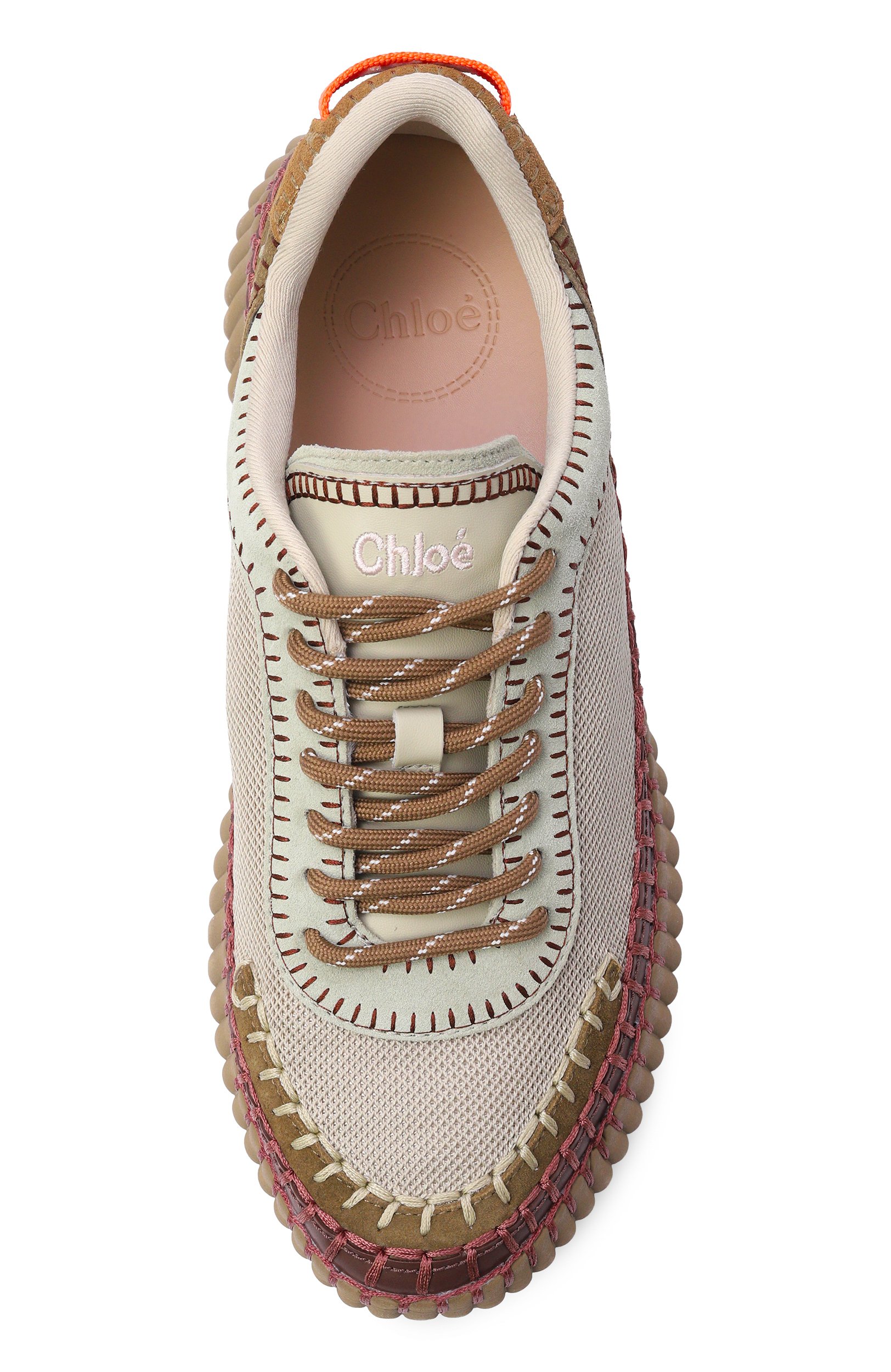 Комбинированные кроссовки nama CHLOÉ, арт. CH26A00RYP, фото 6