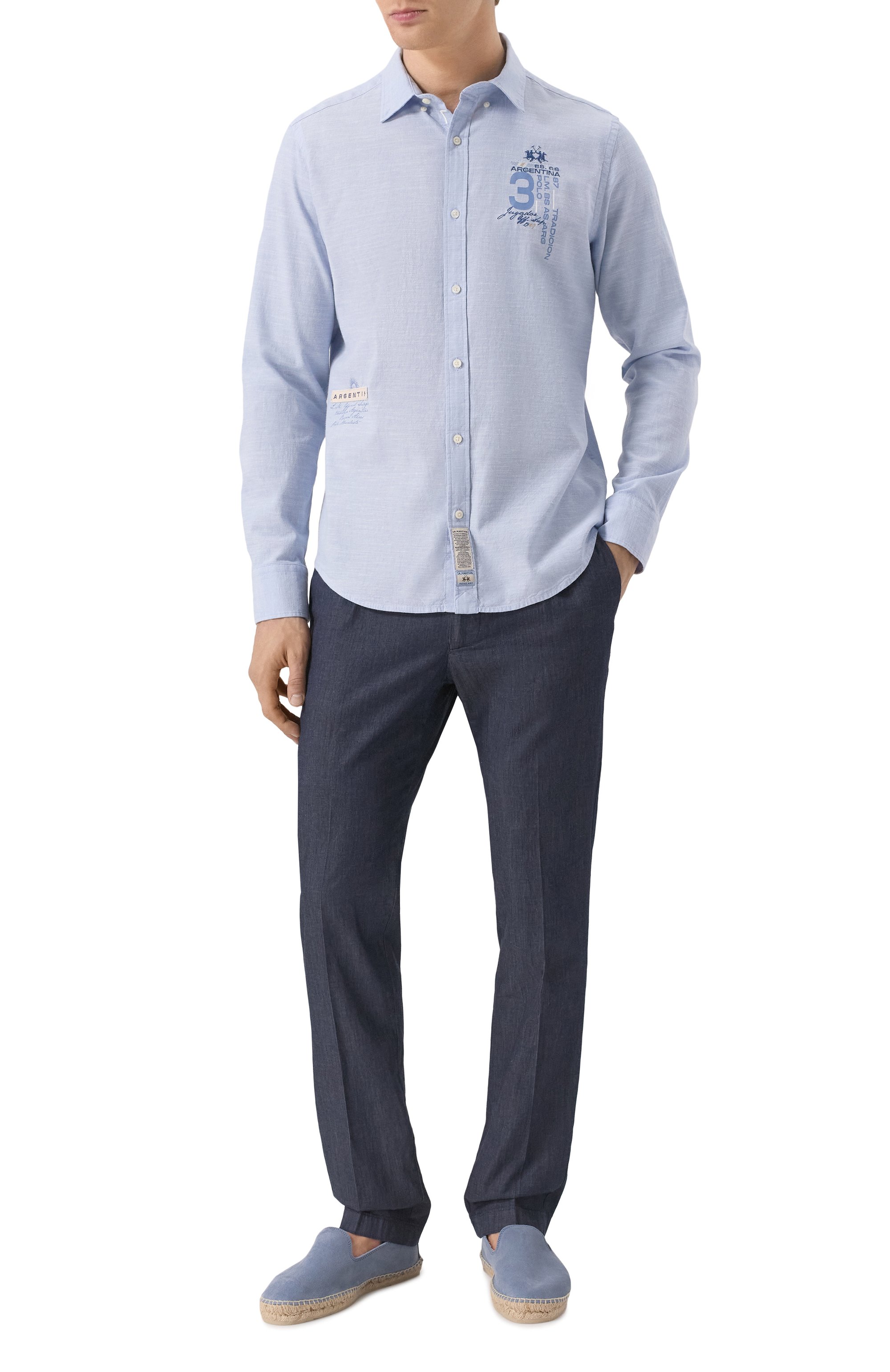 Хлопковые брюки BERWICH, арт. SPIAGGIA 1P GD/AL1717X, фото 2