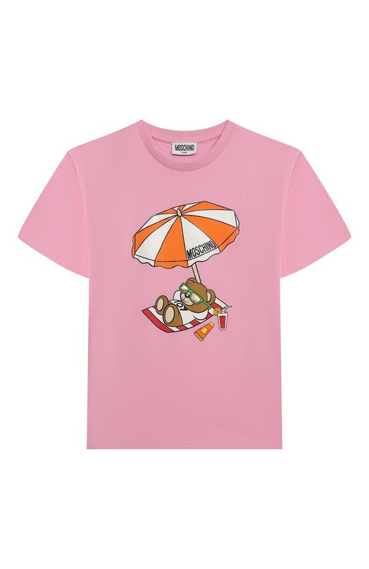 Хлопковая футболка Moschino