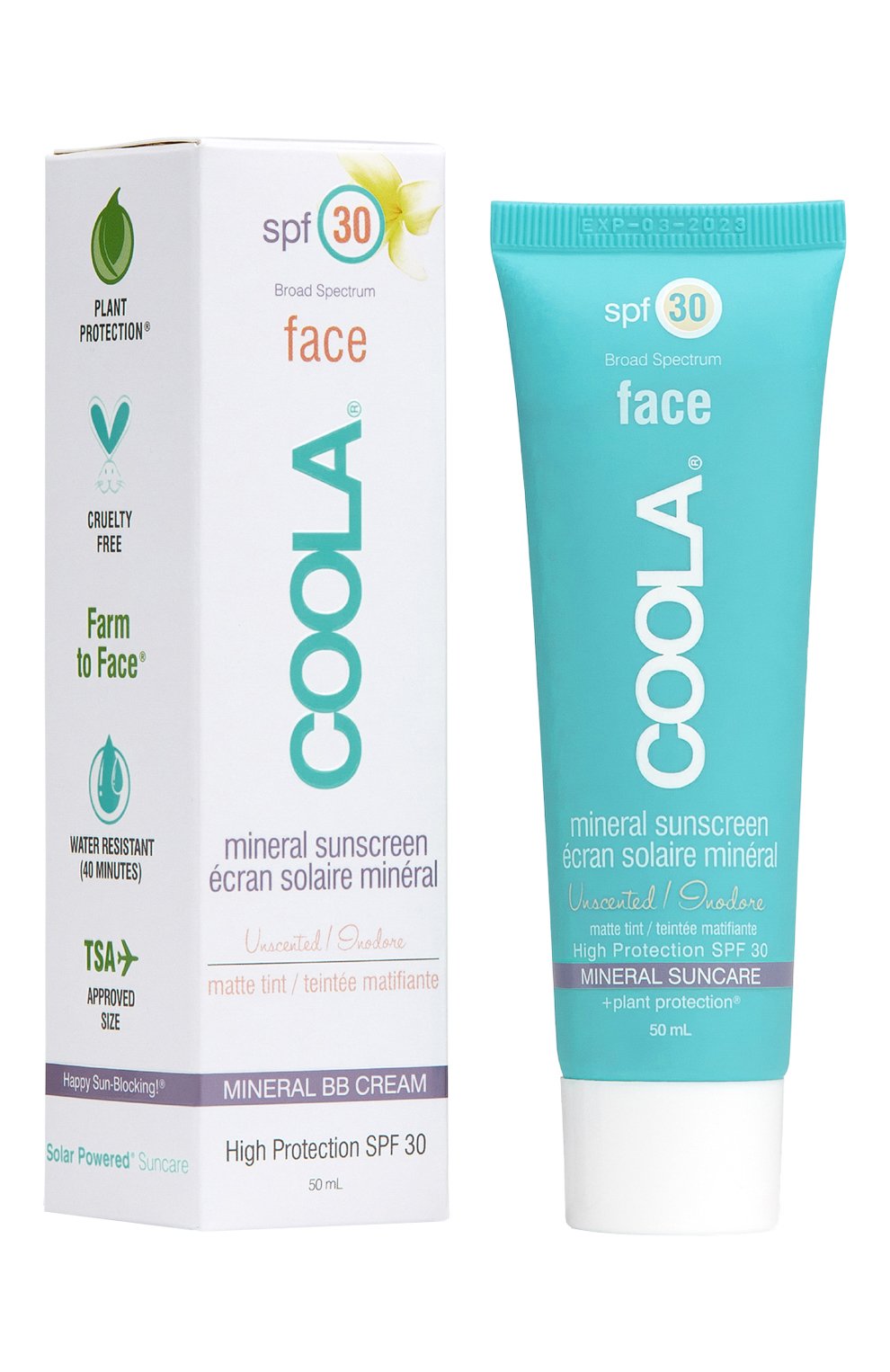 Солнцезащитный матирующий крем для лица без запаха spf 30 с тональным эффектом (50ml) COOLA, арт. CL10225, фото 2