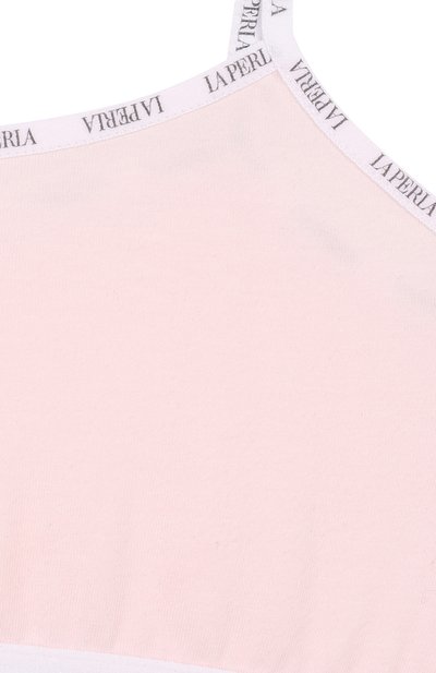 Хлопковый топ на тонких бретельках LA PERLA розового цвета по цене 5265 руб., арт. 51329/8A-14A, фото 3 Хлопковый топ на тонких бретельках LA PERLA, арт. 51329/8A-14A, фото 3