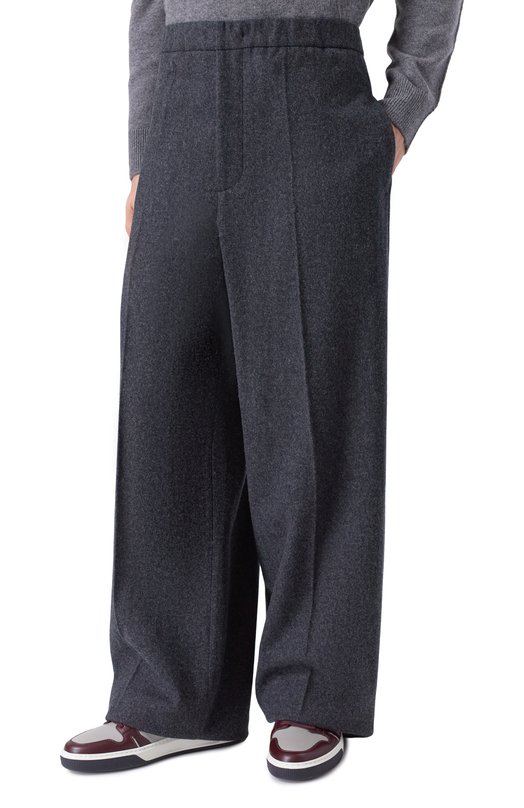 Шерстяные брюки Jil Sander J47KA0283-J40182 Серый  J47KA0283-J40182 Фото 3