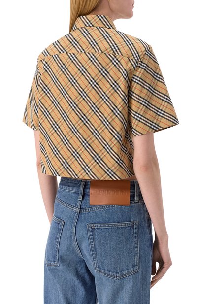 Хлопковая рубашка BURBERRY, арт. 8103544, фото 4