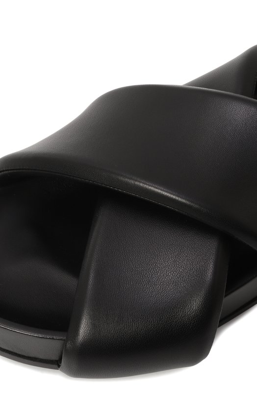 Кожаные шлепанцы Jil Sander J32WP0001/P5810 Чёрный  J32WP0001/P5810 Фото 7