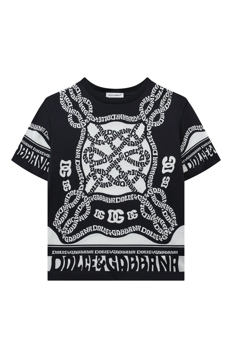 Хлопковая футболка DOLCE & GABBANA, арт. L4JTEY/G7L0C/8-14/8-12+, фото 1