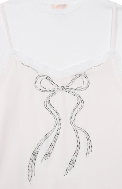 Хлопковая футболка BLUMARINE, арт. BFTS0480/JF049, фото 3