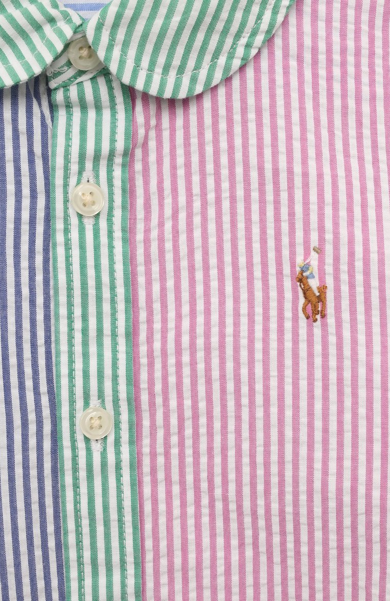 Детское хлопковое платье POLO RALPH LAUREN разноцветного цвета, арт. 311865290 | Фото 3 (Материал внешний: Хлопок; Рукава: Длинные; Девочки Кросс-КТ: Платье-одежда; Случай: Повседневный; Материал сплава: Проставлено; Региональные ограничения белый список (Axapta Mercury): Не проставлено; Драгоценные камни: Проставлено; Ростовка одежда: 2 года | 92 см, 3 года | 98 см, 4 года | 104 см)