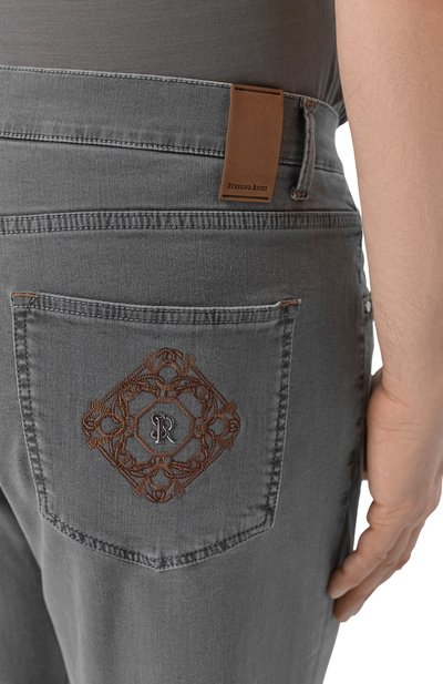 Джинсы STEFANO RICCI серого цвета по цене 158500 руб., арт. MFT61B3160/TR101K_001, фото 5 Джинсы STEFANO RICCI, арт. MFT61B3160/TR101K_001, фото 5