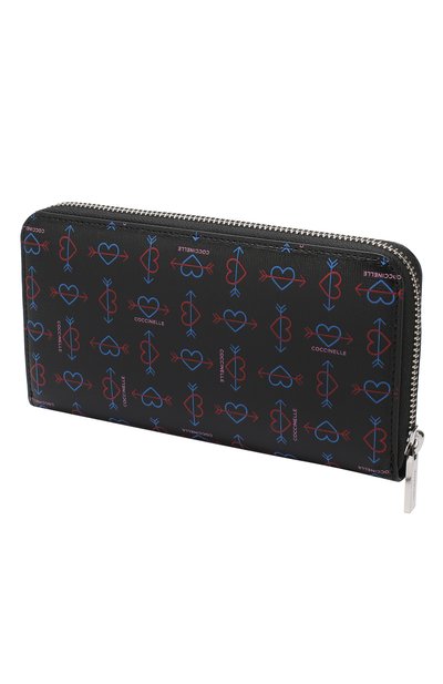 Кожаный кошелек COCCINELLE черного цвета по цене 15650 руб., арт. E2 DX8 11 04 01, фото 2 Кожаный кошелек COCCINELLE, арт. E2 DX8 11 04 01, фото 2