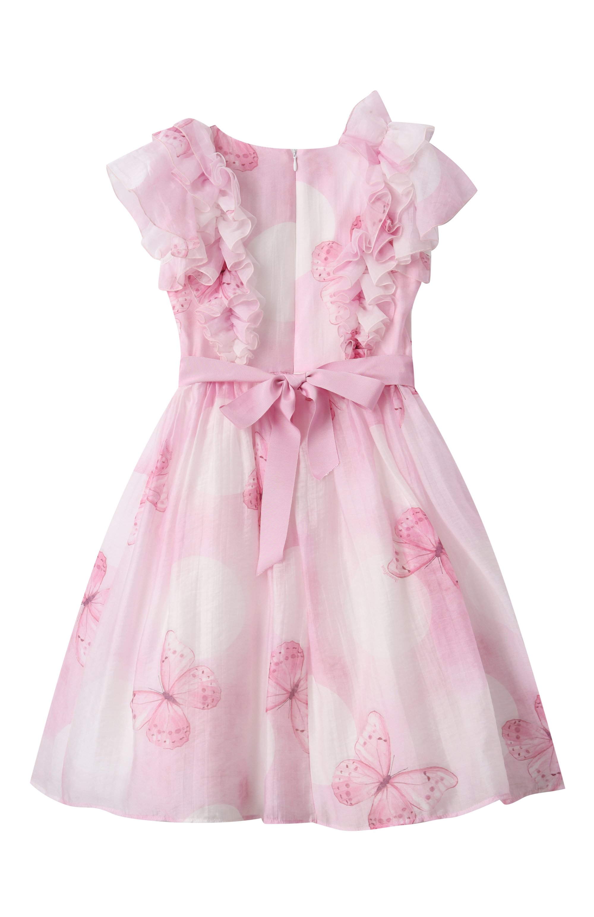 Платье из лиоцелла MONNALISA светло-розового цвета по цене 52300 руб., арт. 71E911, фото 2 Платье из лиоцелла MONNALISA, арт. 71E911, фото 2