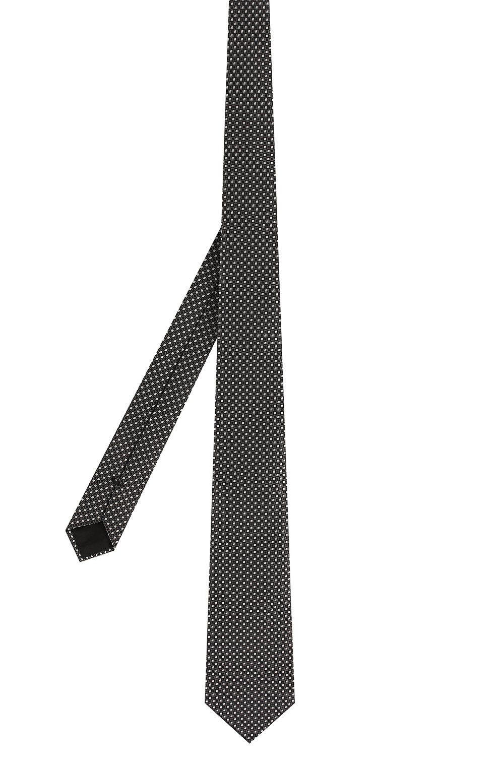 Шелковый галстук GIORGIO ARMANI черно-белого цвета по цене 24050 руб., арт. 360054/9P931, фото 2 Шелковый галстук GIORGIO ARMANI, арт. 360054/9P931, фото 2