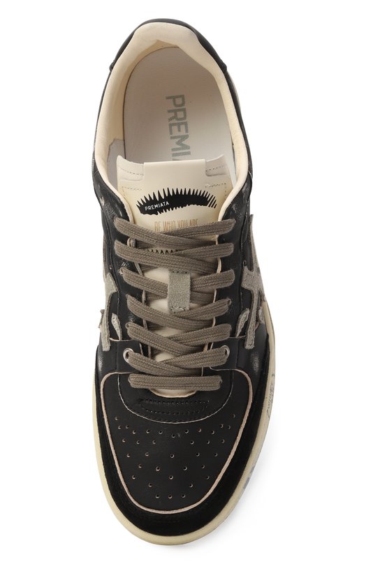 Кожаные кеды Bskt Clay Premiata BSKT CLAY/VAR 6909 Чёрный  BSKT CLAY/VAR 6909 Фото 6