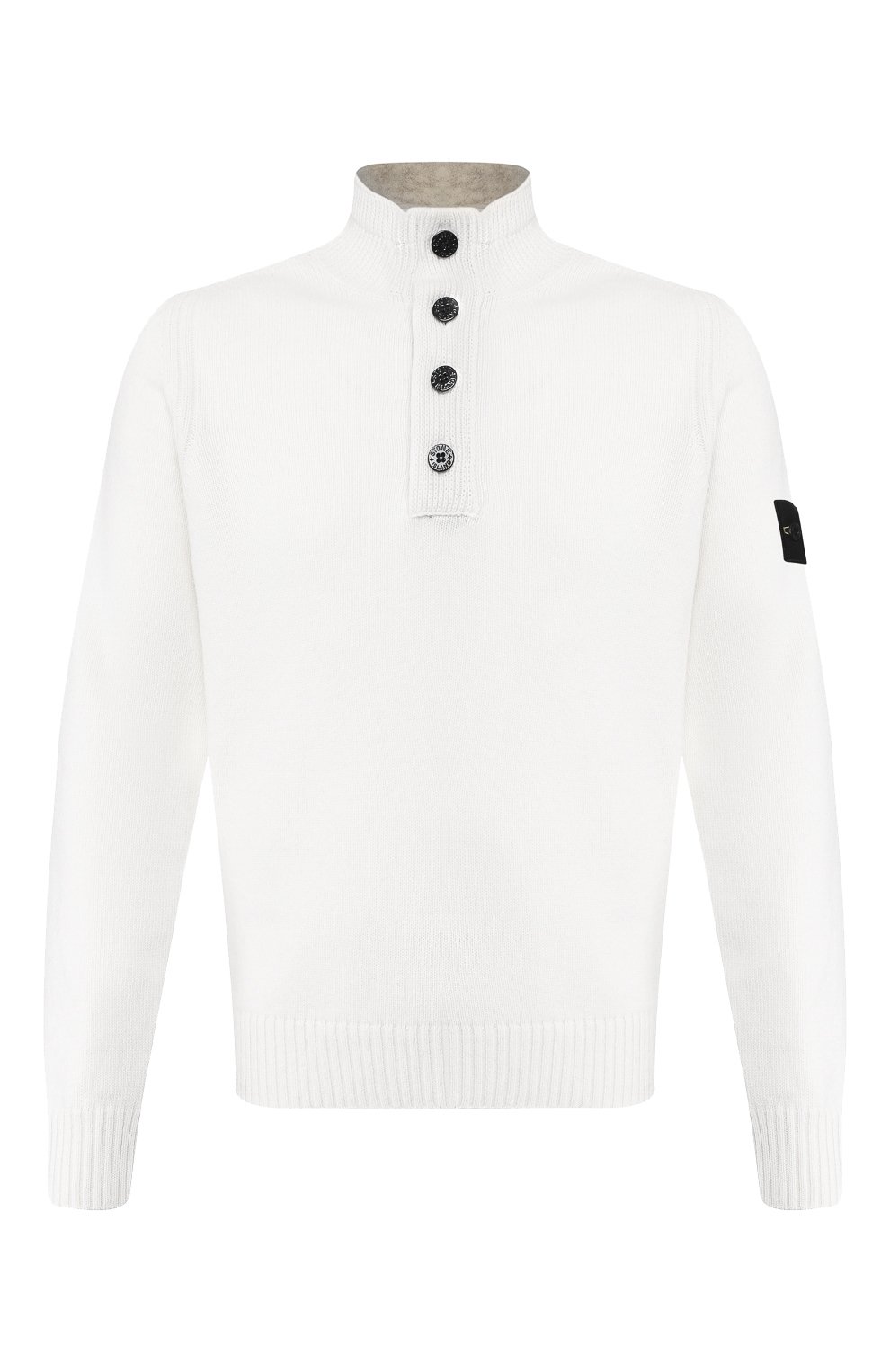 Шерстяной свитер STONE ISLAND белого цвета по цене 39250 руб., арт. 7115532A3, фото 1 Шерстяной свитер STONE ISLAND, арт. 7115532A3, фото 1