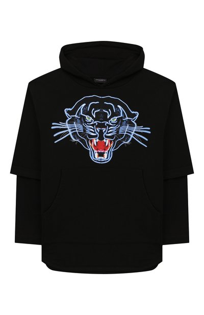 Хлопковое худи MARCELO BURLON KIDS OF MILAN, арт. 20E/B/MB/2102/0020/8-14Y, фото 1