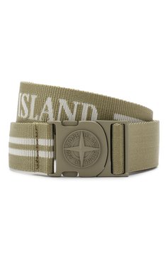 Мужской текстильный ремень STONE ISLAND хаки цвета, арт. 701594174 | Фото 1 (Материал: Текстиль; Случай: Повседневный; Нос: Не проставлено; Материал внутренний: Не назначено; Материал сплава: Проставлено)