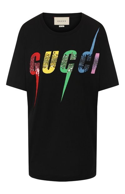 Женская хлопковая футболка GUCCI, арт. 539081/XJA2H