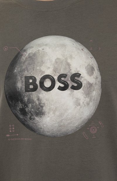 Хлопковая футболка BOSS ORANGE, арт. 50528189, фото 5