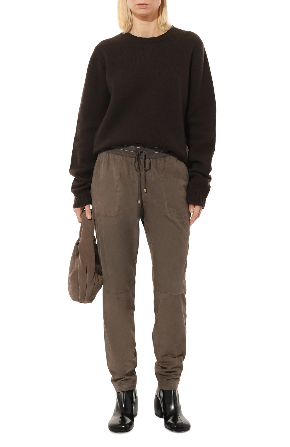 Замшевые брюки LORENA ANTONIAZZI, арт. A2243PA80A/484, фото 2