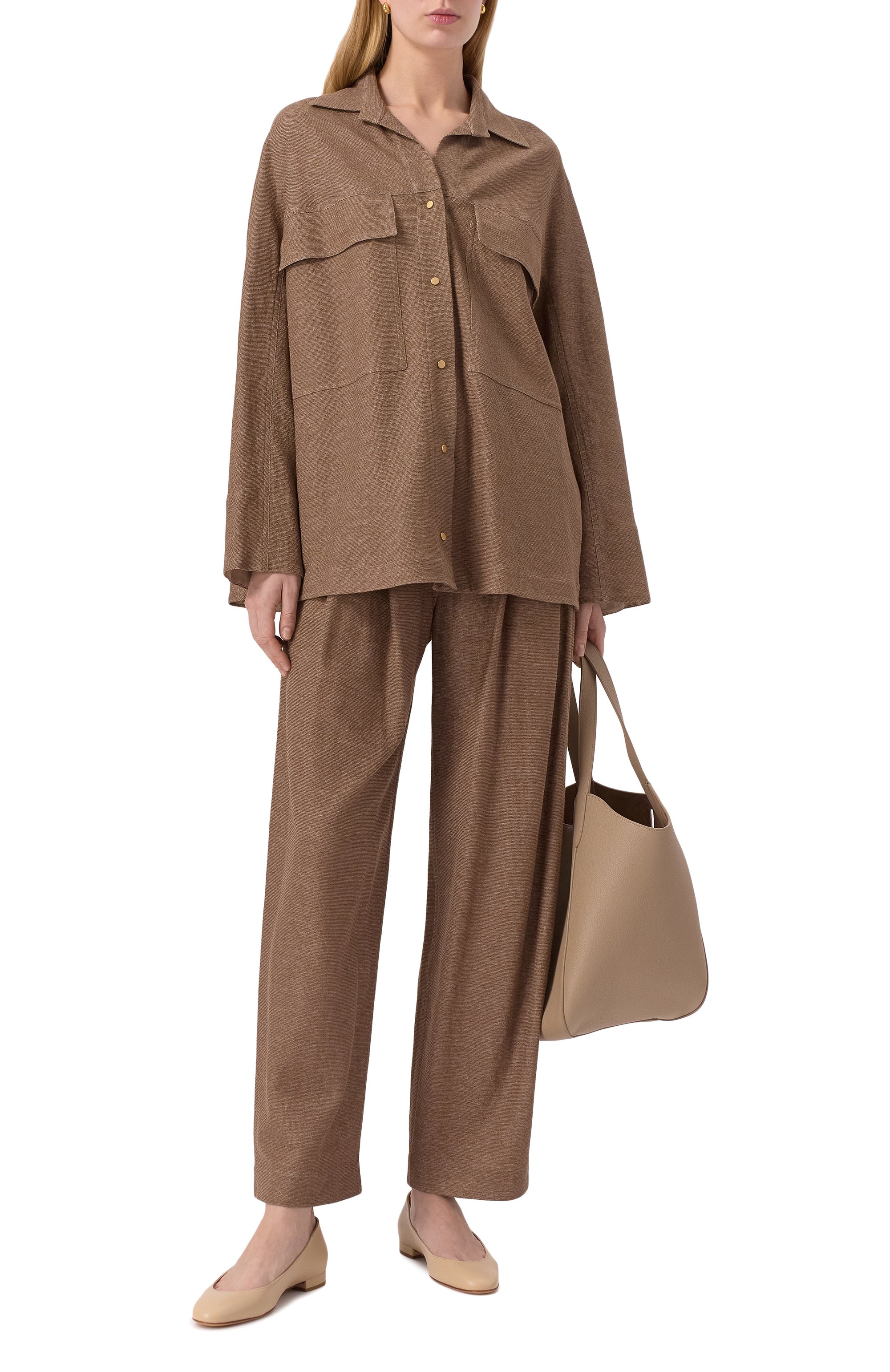 Брюки изо льна и вискозы GIORGIO ARMANI, арт. GW000906/AF15060, фото 2