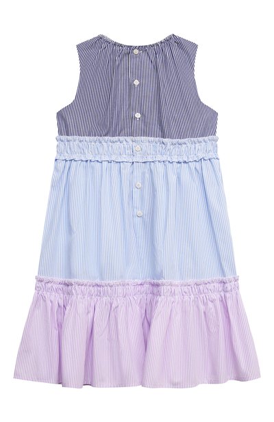 Хлопковое платье IL GUFO разноцветного цвета по цене 15050 руб., арт. P21VA265C1052/5A-8A, фото 2 Хлопковое платье IL GUFO, арт. P21VA265C1052/5A-8A, фото 2