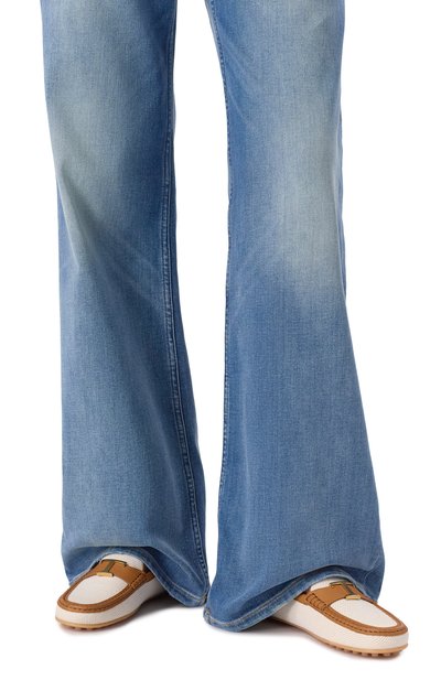 Текстильные мокасины city gommino TOD’S бежевого цвета по цене 74750 руб., арт. XXW10L0IZ01/U78, фото 3 Текстильные мокасины city gommino TOD’S, арт. XXW10L0IZ01/U78, фото 3