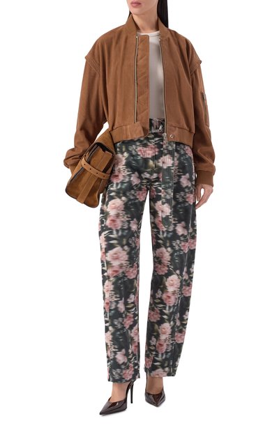 Замшевый бомбер HALFBOY, арт. HS261WL084 LT006/B0MBER CR0P, фото 2