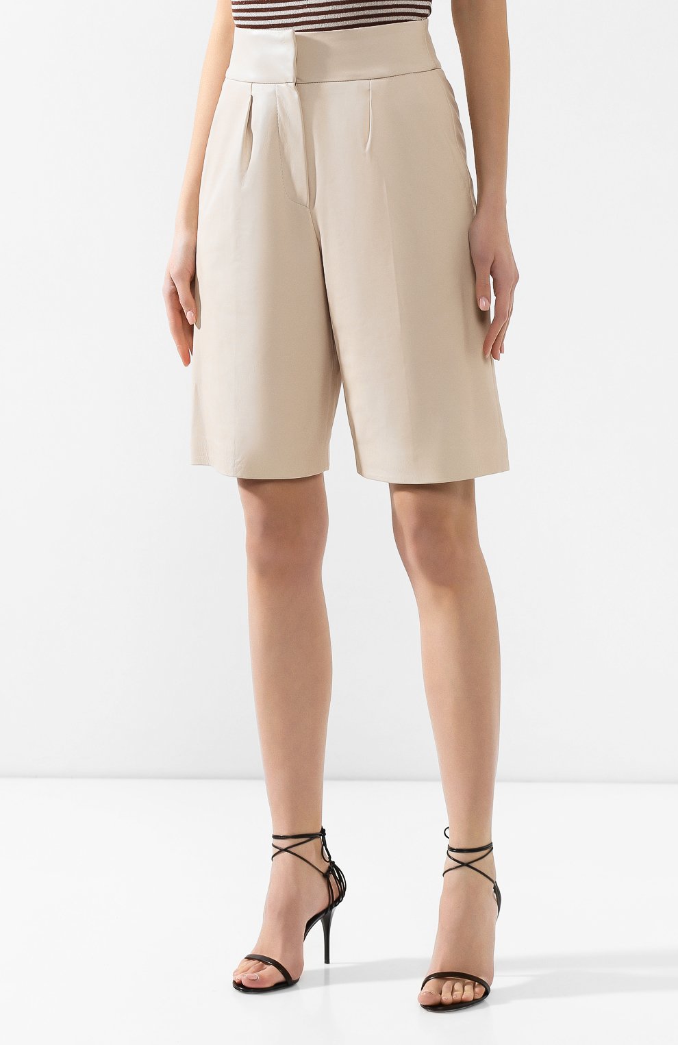 Кожаные шорты BRUNELLO CUCINELLI, арт. M0TANP7215, фото 3