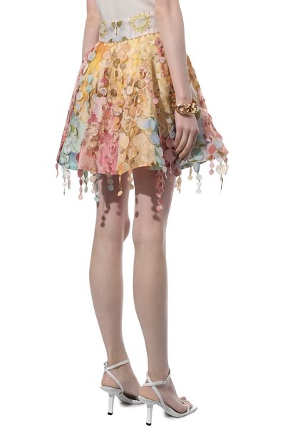 Юбка изо льна и шелка ZIMMERMANN, арт. 2434STEM, фото 4