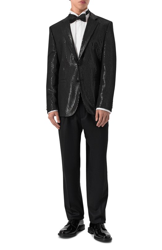 Пиджак с отделкой пайетками HUGO 50549435 Чёрный  50549435 Фото 2